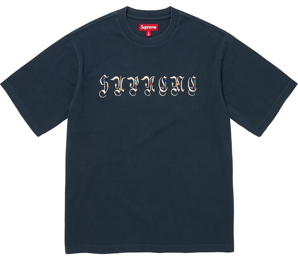 Áo Supreme AOI Gems S/S Top 'Navy' 7703433871564