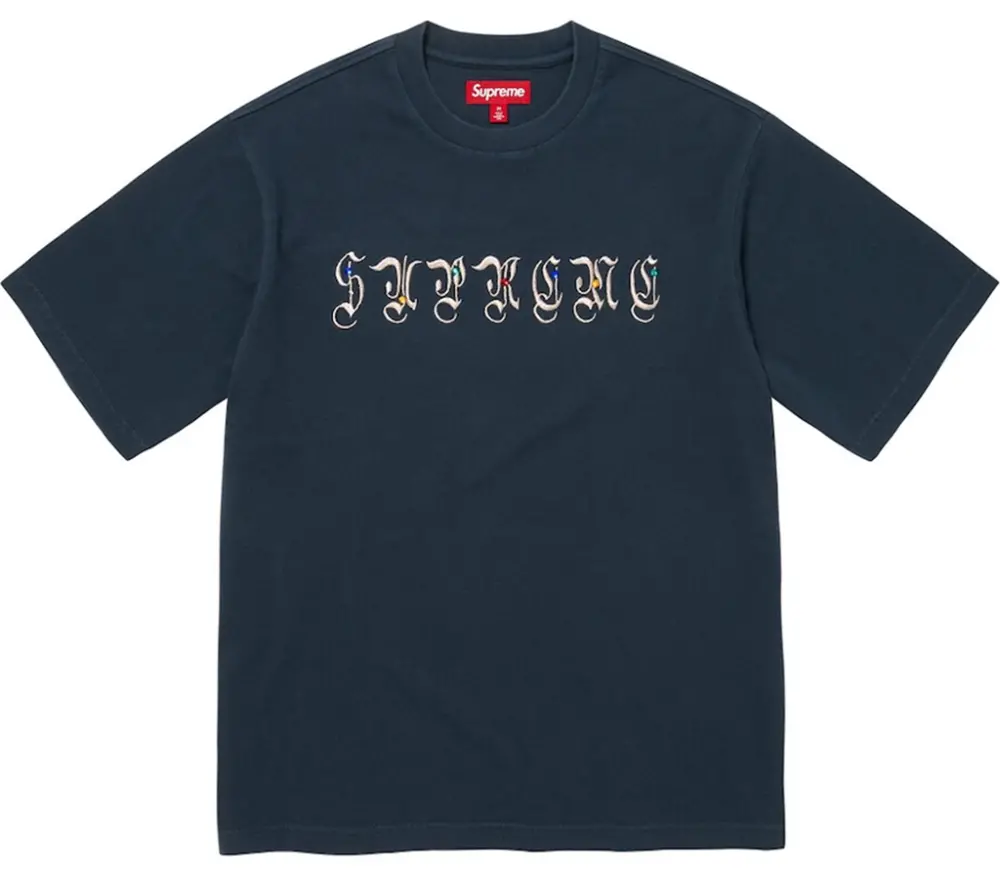 Áo Supreme AOI Gems S/S Top 'Navy' 7703433871564
