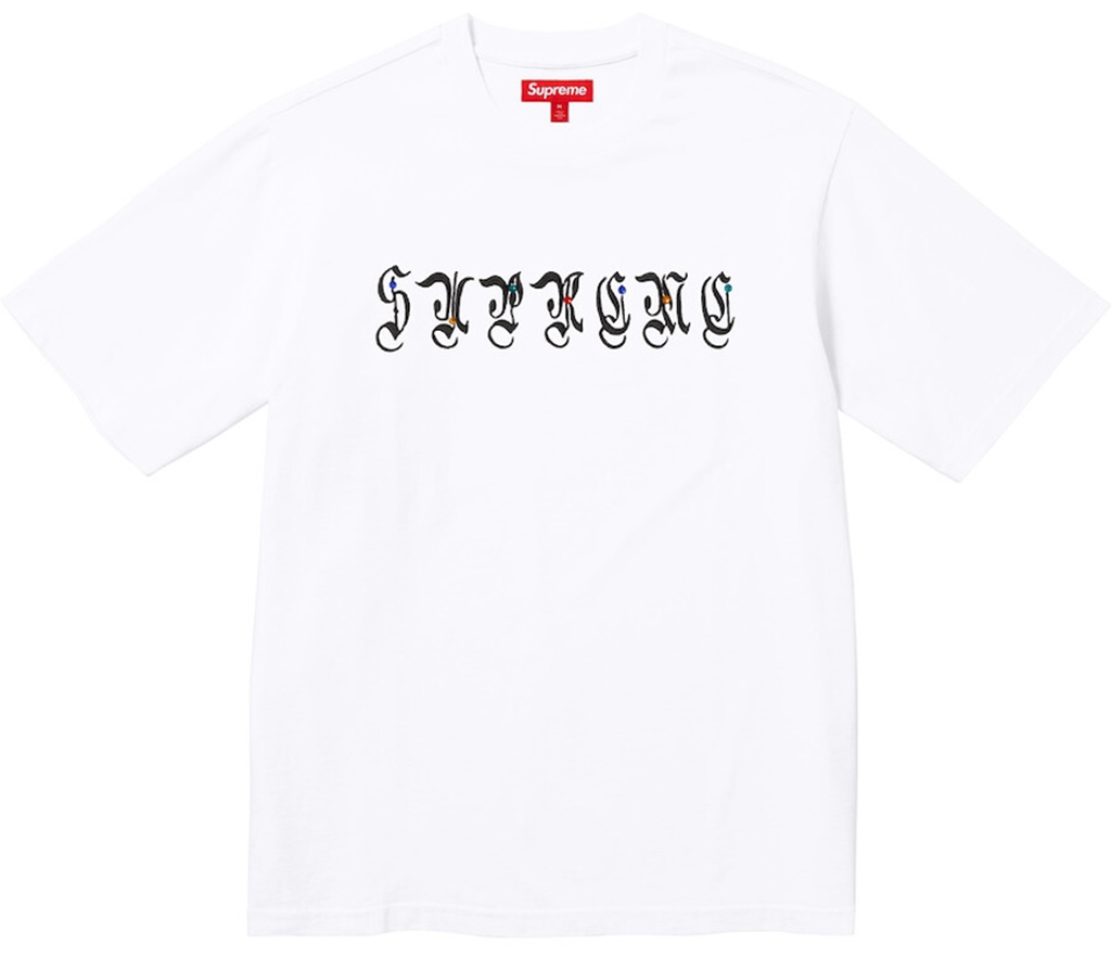 Áo Supreme AOI Gems S/S Top 'White' 7703432331468