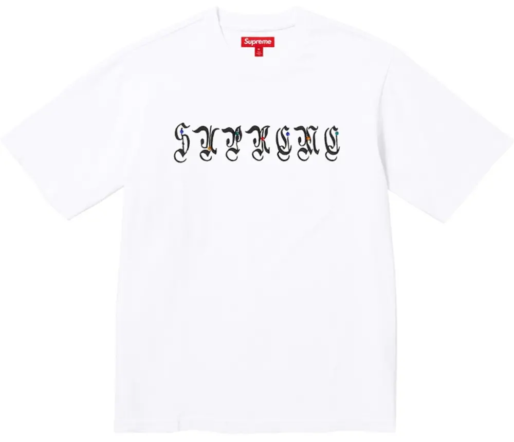 Áo Supreme AOI Gems S/S Top 'White' 7703432331468