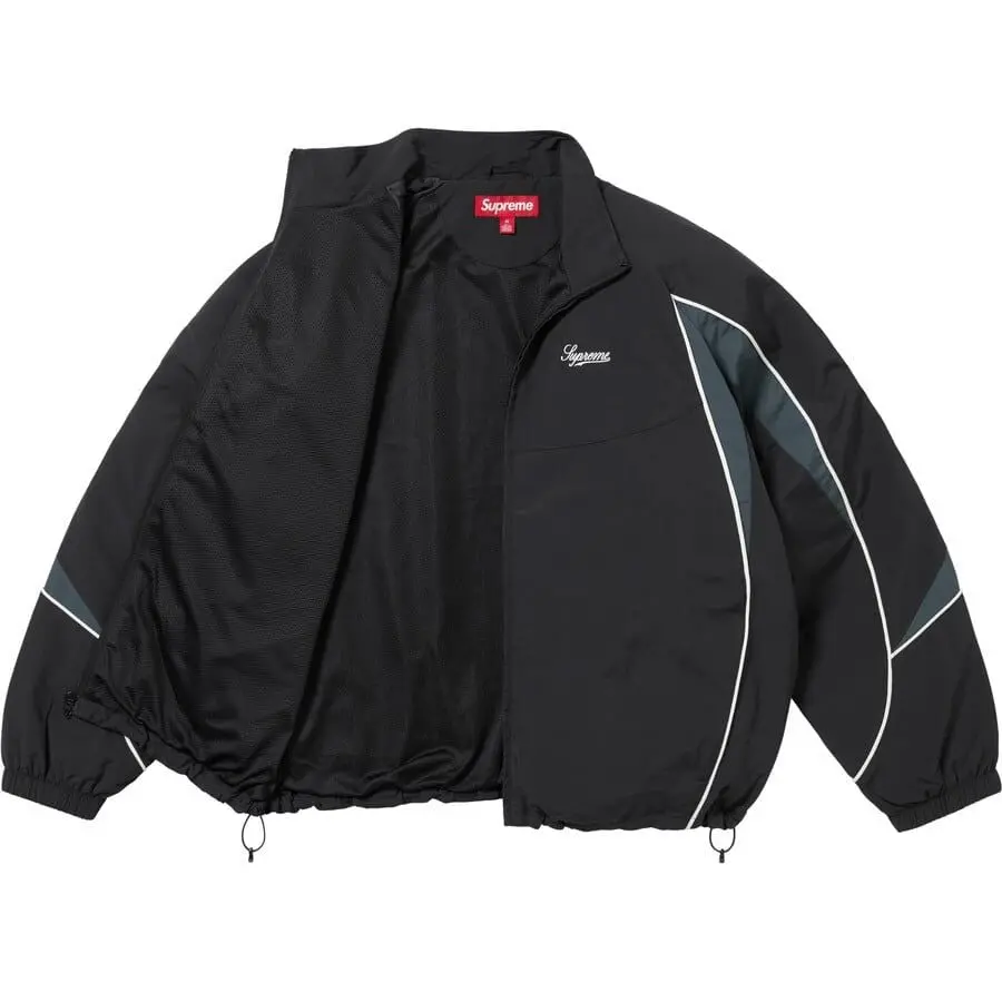 Áo Supreme Contrast Piping Track Jacket 'Black' 7703448781004 - Ảnh 4