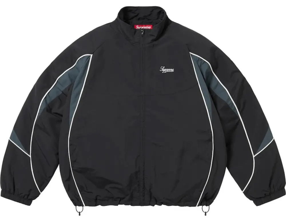 Áo Supreme Contrast Piping Track Jacket 'Black' 7703448781004