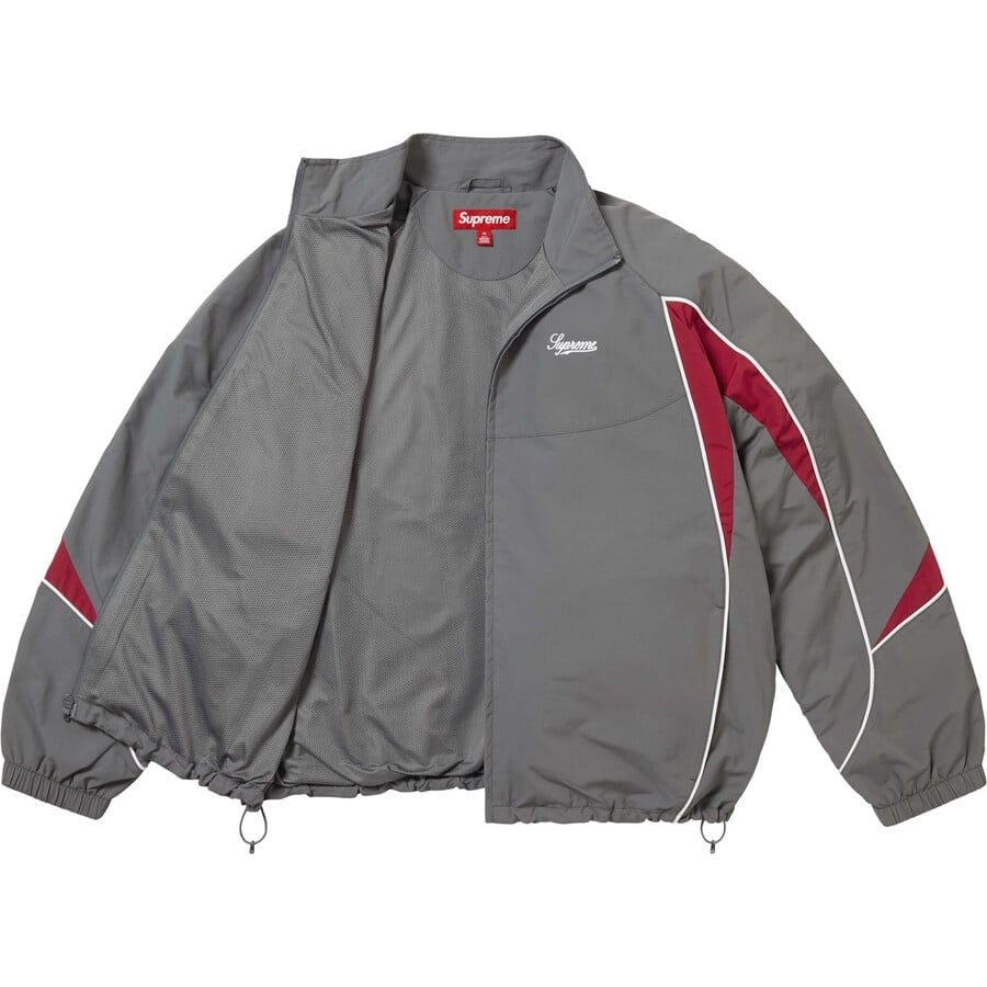 Áo Supreme Contrast Piping Track Jacket 'Grey' 7703450190028 - Ảnh 3