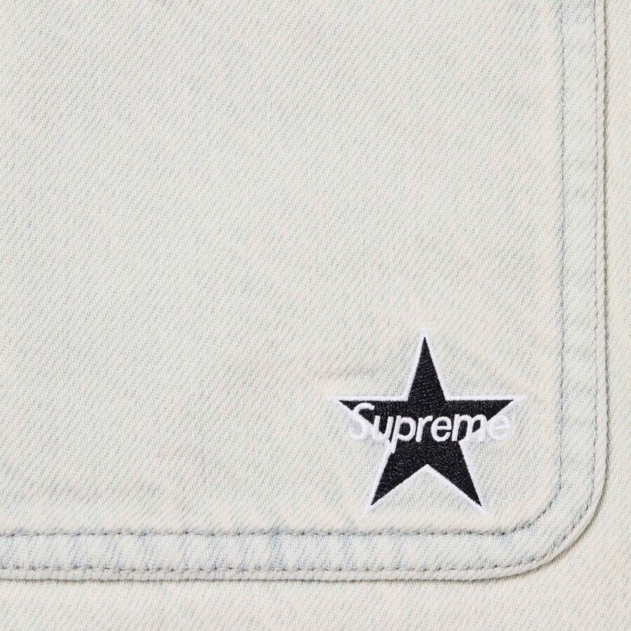Alternative view of Áo Supreme Quilted Lined Denim Snap Shirt 'White' 7703452942540