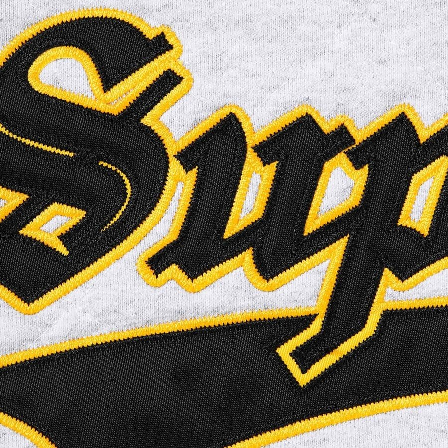 Alternative view of Áo Supreme Quilted Zip Up Hooded Sweatshirt 'White' 7703444259020
