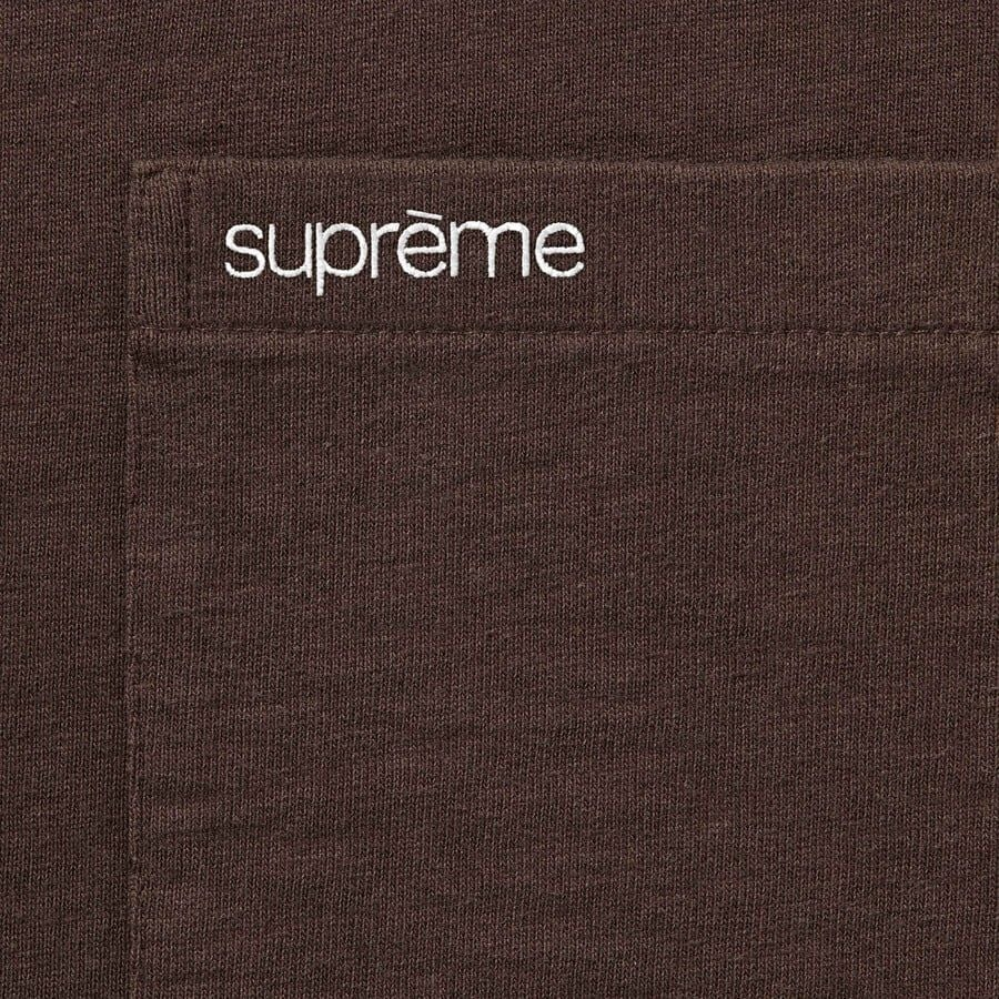 Alternative view of Áo Supreme S/S Pocket Tee 'Brown' 7703438033100