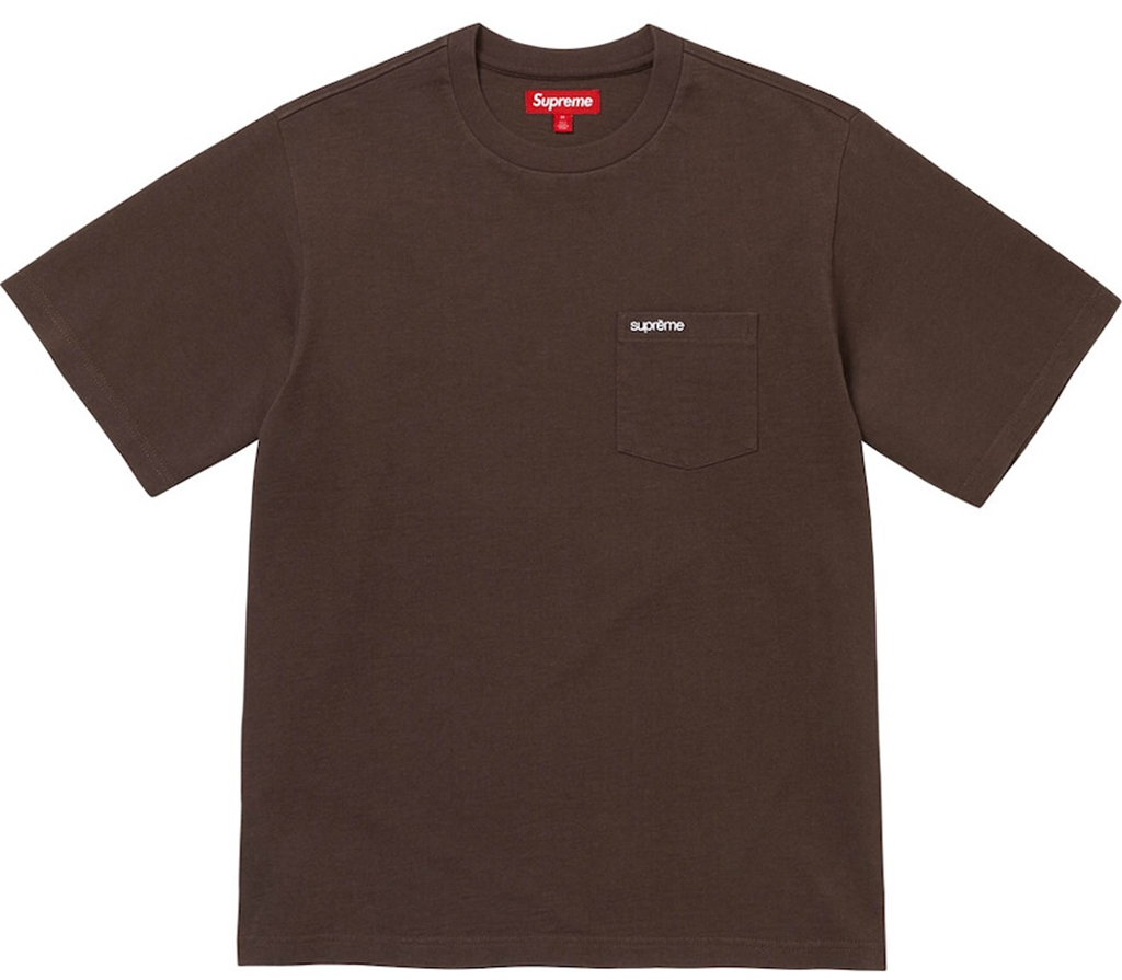 Áo Supreme S/S Pocket Tee 'Brown' 7703438033100