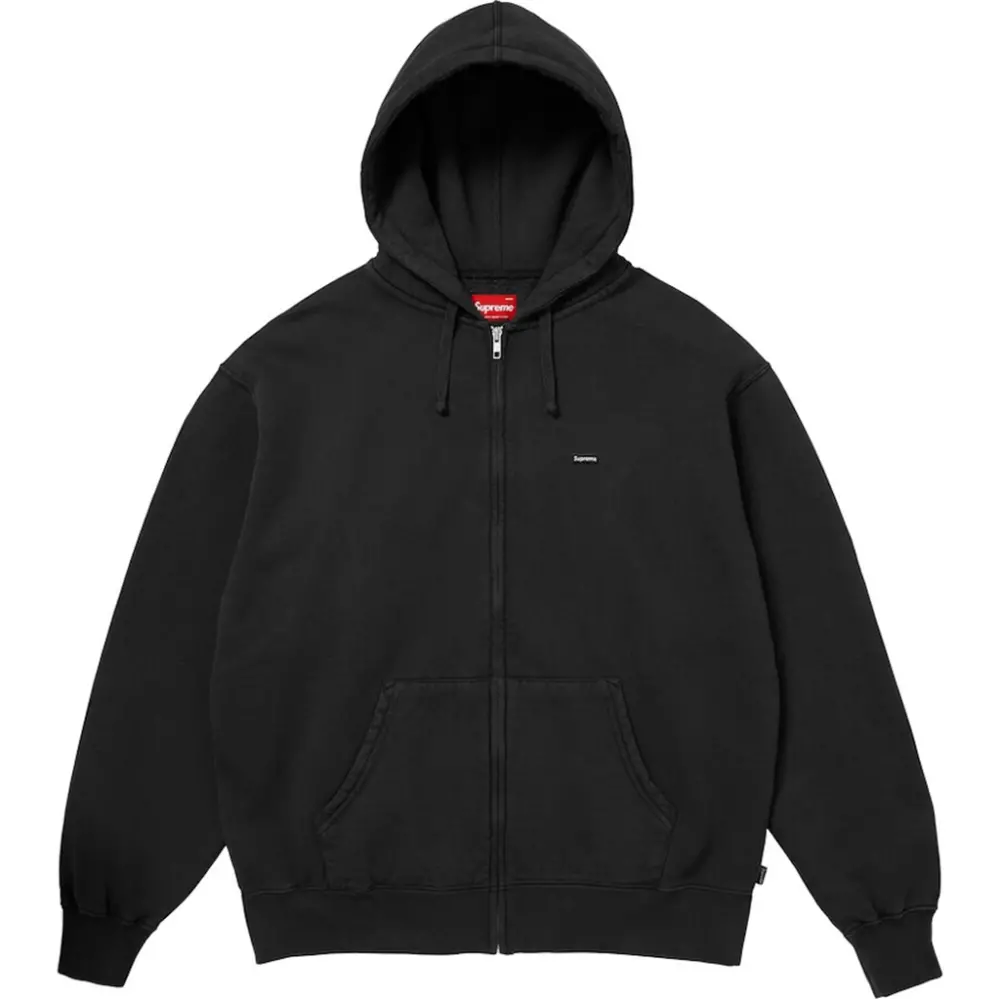 Áo Supreme Small Box Zip Up Hooded Sweatshirt 'Black' 7703439147212