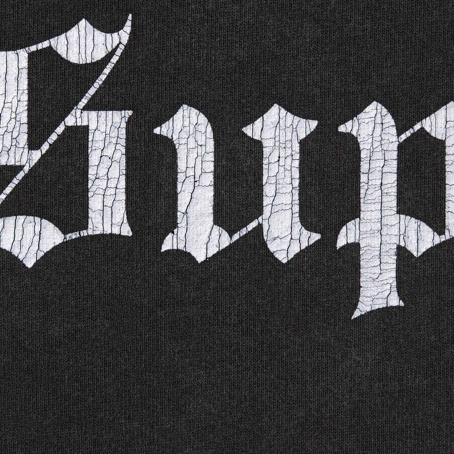 Alternative view of Áo Supreme Washed Old English Hooded Sweatshirt 'Black' 7703452614860