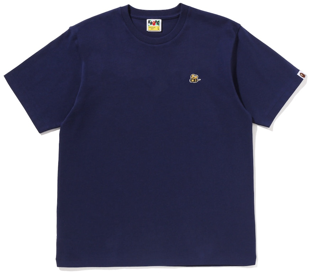 Áo Bape Bee One Point Tee 'Navy' 0ZXTEM302101Q