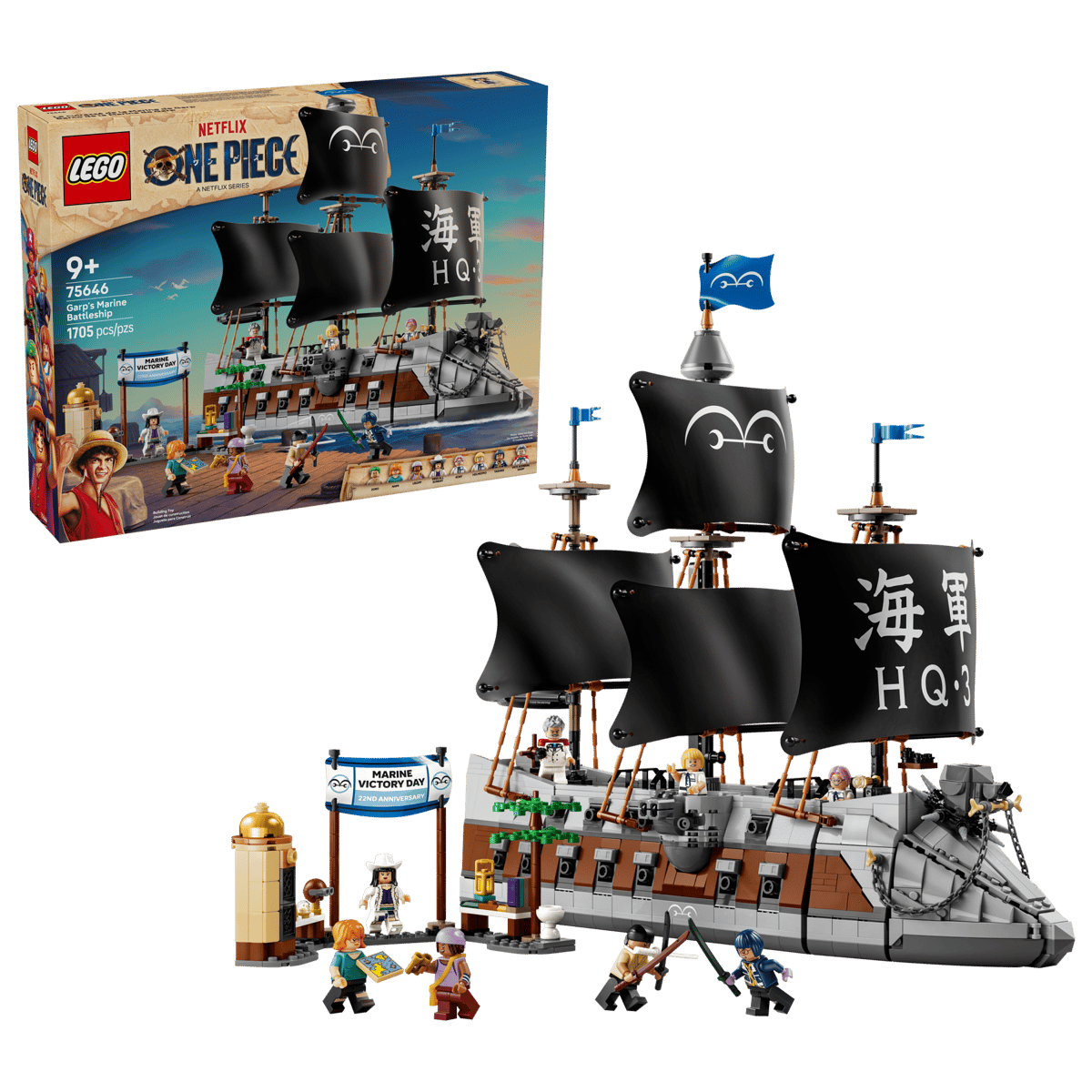 Alternative view of Mô hình Lego Garp's Marine Battleship 75646