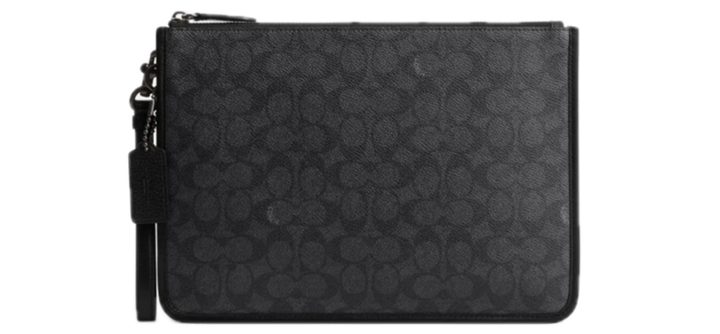 Túi Coach Charter Pouch ‘Black’ CR786-CHR