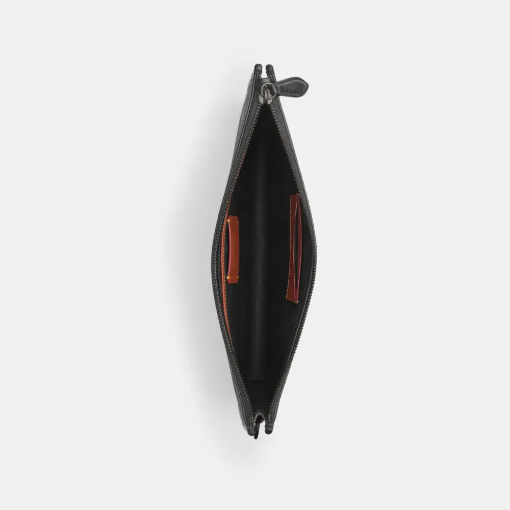 Alternative view of Túi Coach Charter Pouch ‘Black’ CR786-CHR