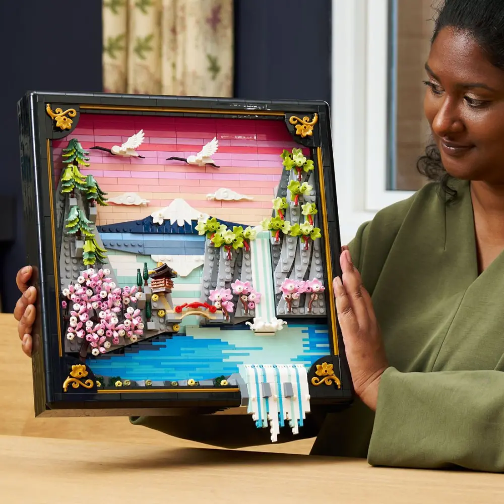 Mô hình LEGO ART Japanese Cherry Blossom Scene 31218 - Ảnh 4