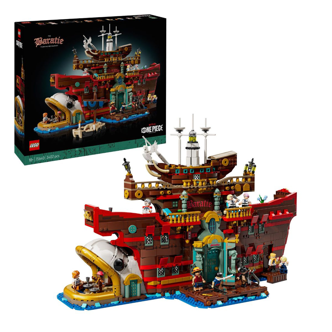 Mô hình LEGO ONE PIECE Baratie Floating Restaurant 75640 - Ảnh 6
