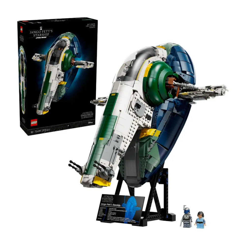 Mô hình LEGO STAR WARS Jango Fett's Firespray Class Spaceship 75409 - Ảnh 6