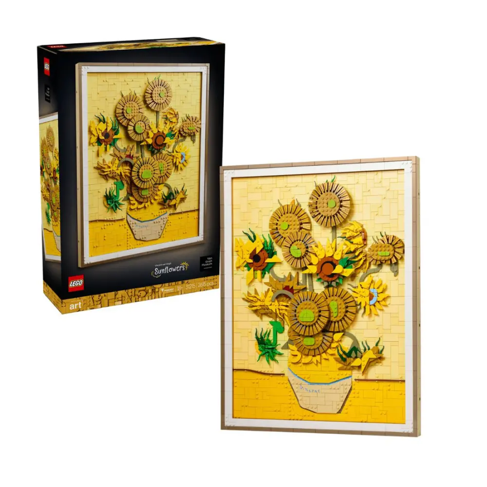 Mô hình LEGO ART Vincent Van Gogh Sunflower Painting 31215 - Ảnh 3