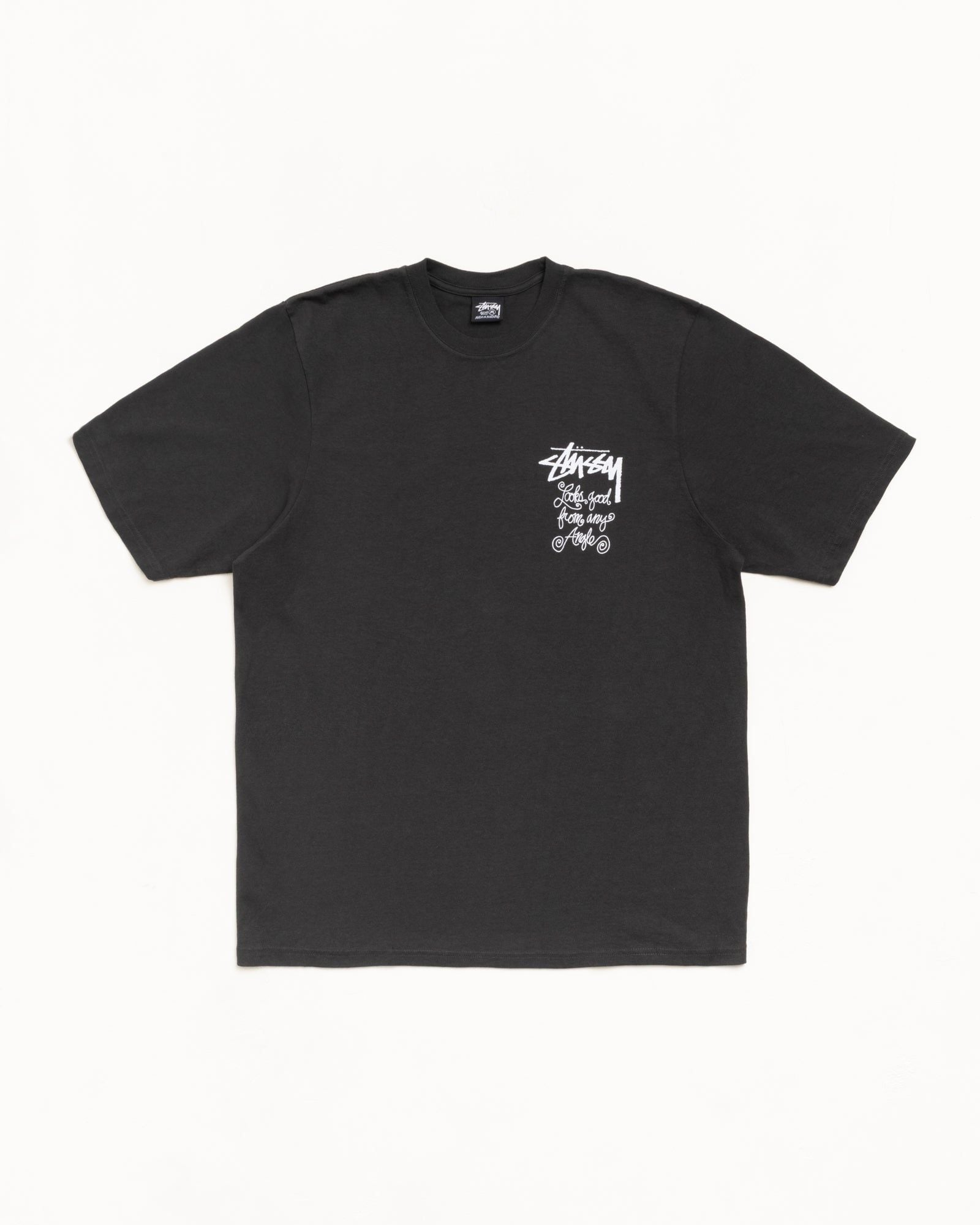 Alternative view of Áo Stussy Any Angle Tee Pigment Dyed 'Black' 1905196