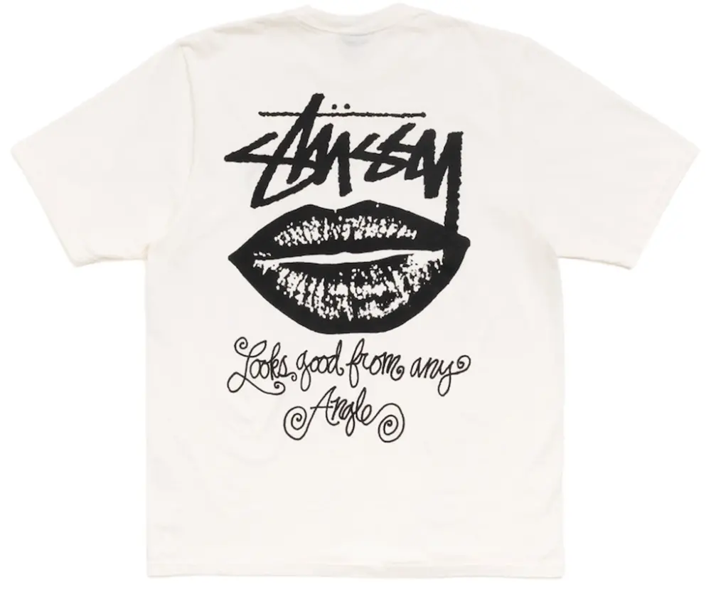 Áo Stussy Any Angle Tee Pigment Dyed 'Natural' 1905196