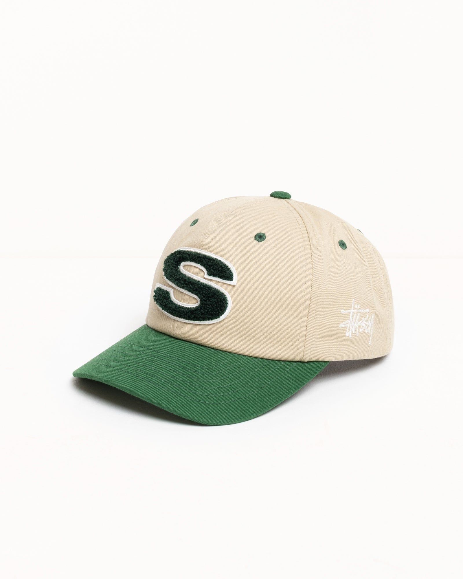 Alternative view of Mũ Stussy Low Profile Chenille S Snapback 'Sand' 1311061
