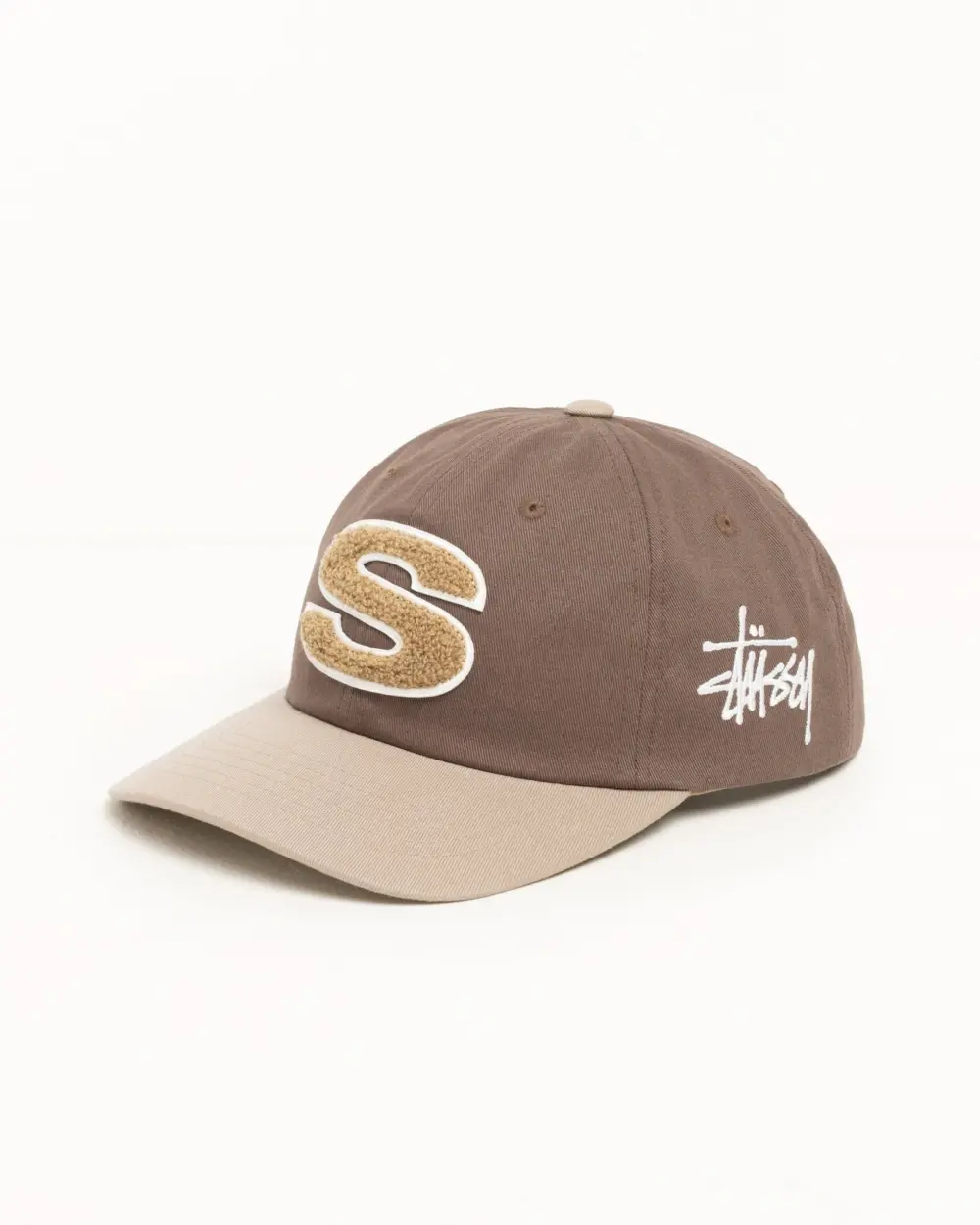 Alternative view of Mũ Stussy Low Profile Chenille S Snapback 'Brown' 1311061