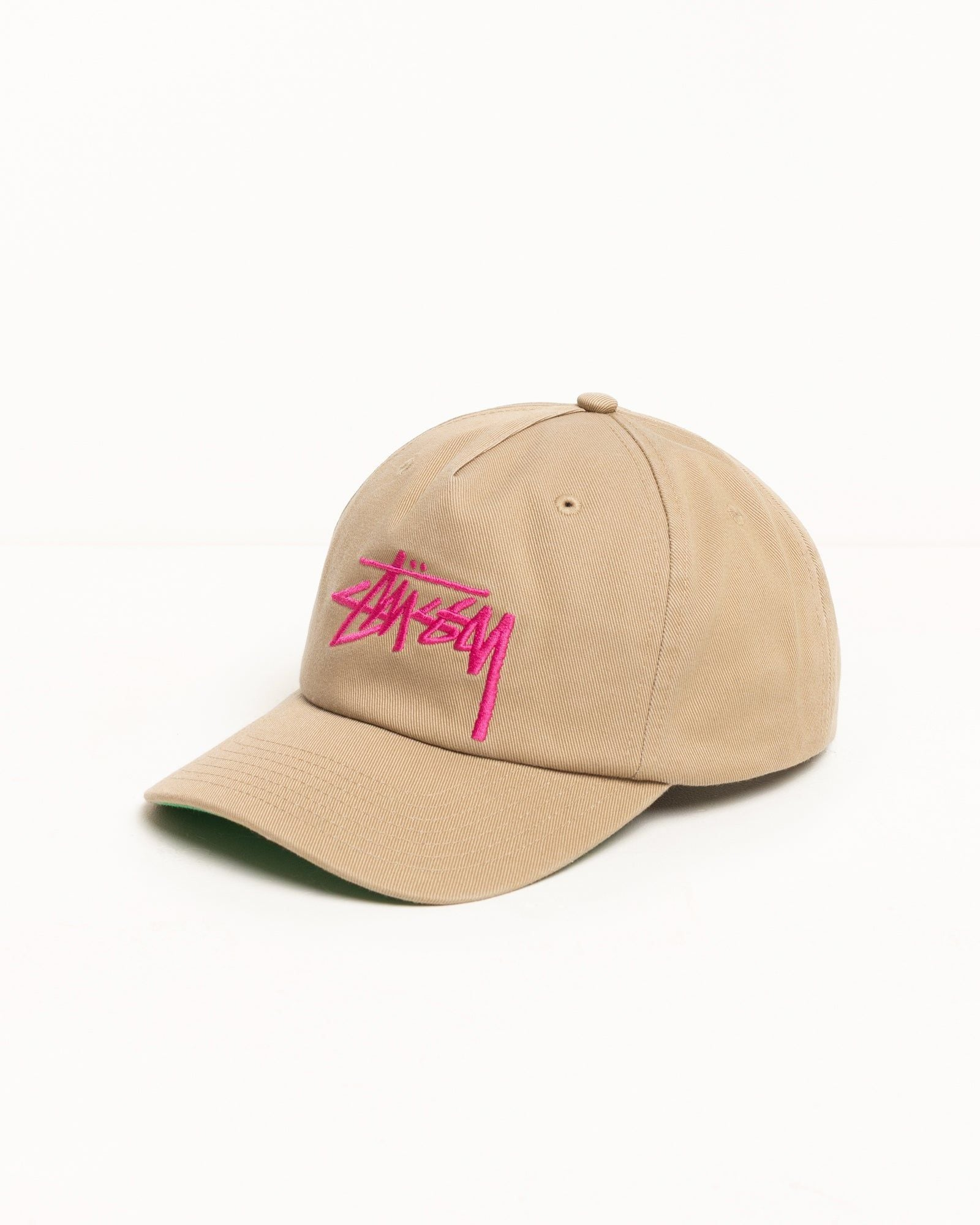 Alternative view of Mũ Stussy Low Profile Chenille S Snapback 'Khaki' 1311061