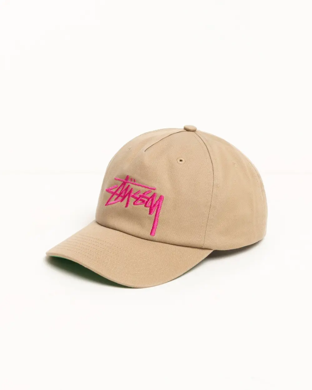 Alternative view of Mũ Stussy Low Profile Chenille S Snapback 'Khaki' 1311061
