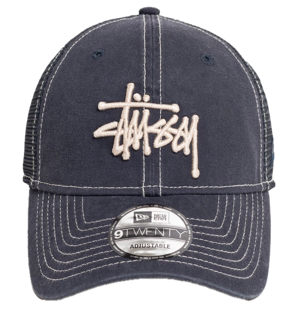 Mũ Stussy New Era 9Twenty Washed Basic Trucker 'Navy' 1311164
