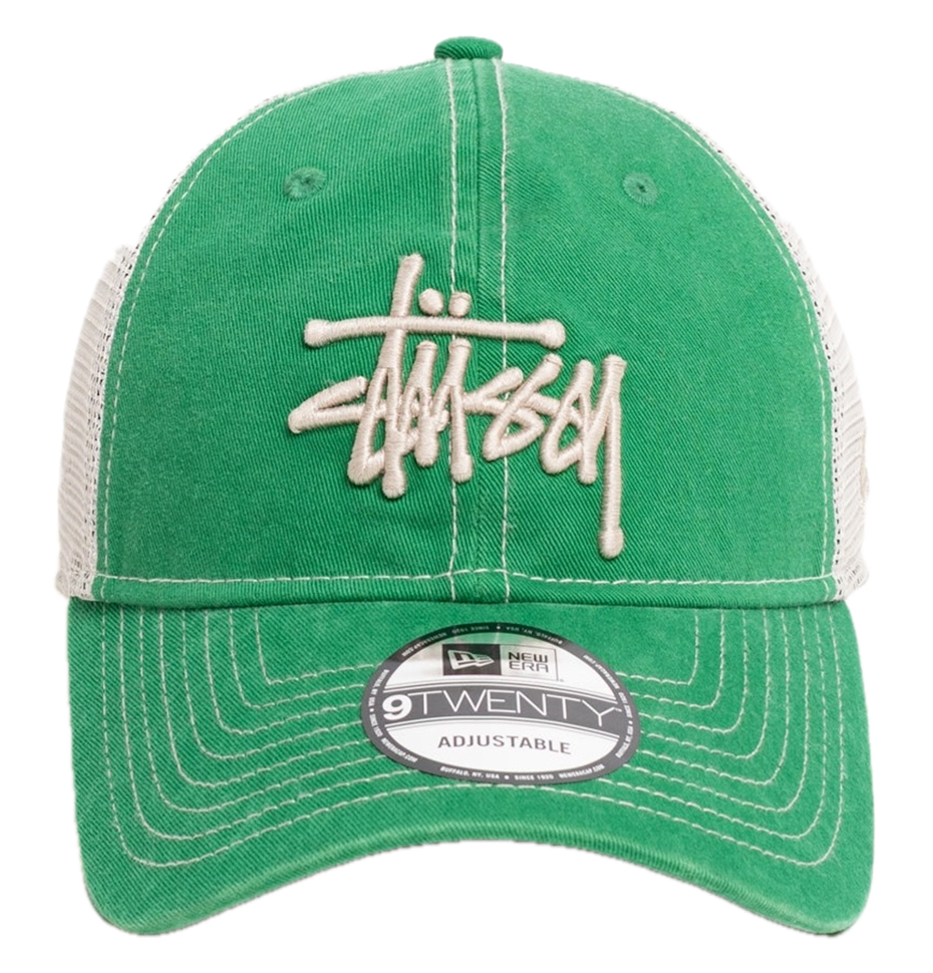 Mũ Stussy New Era 9Twenty Washed Basic Trucker 'Green' 1311164