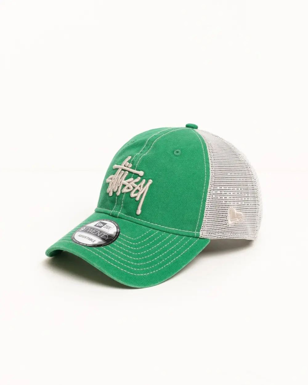 Alternative view of Mũ Stussy New Era 9Twenty Washed Basic Trucker 'Green' 1311164