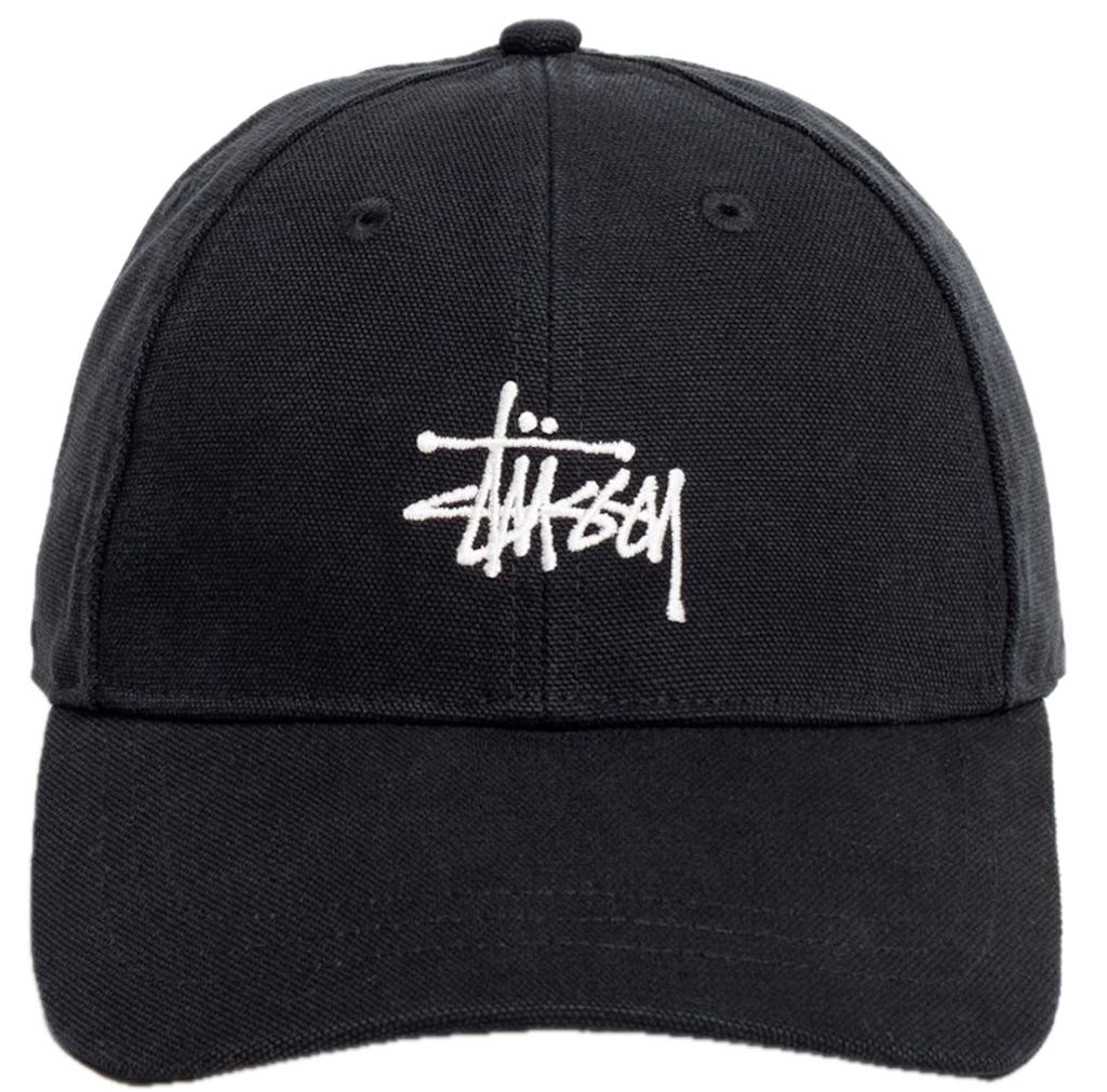 Mũ Stussy Basic Stüssy Cap Canvas 'Black' 1311232