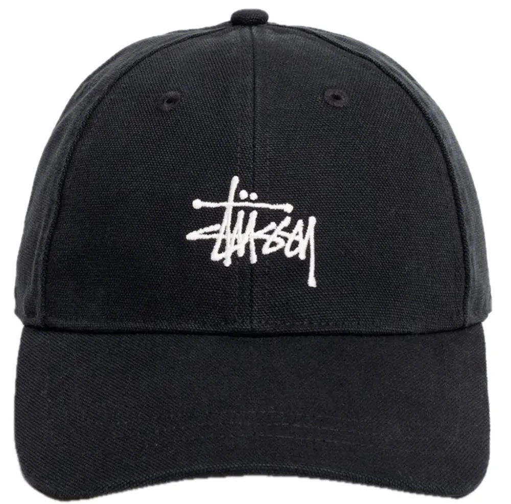 Mũ Stussy Basic Stüssy Cap Canvas 'Black' 1311232