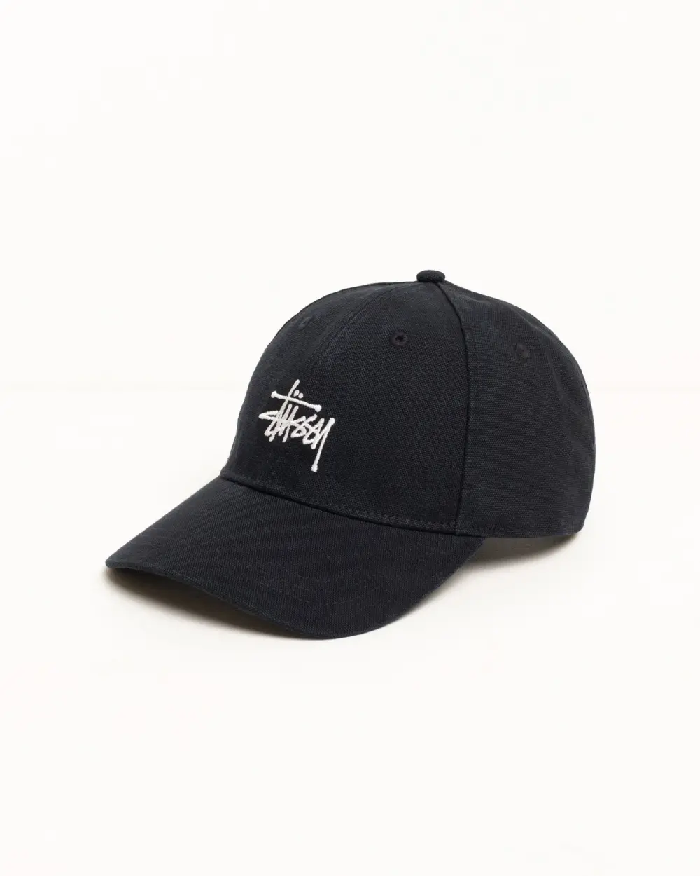 Alternative view of Mũ Stussy Basic Stüssy Cap Canvas 'Black' 1311232
