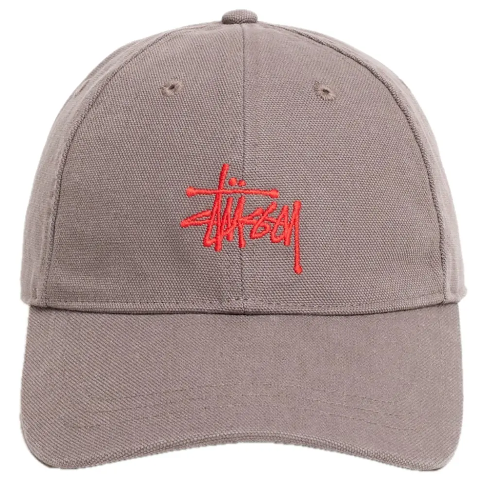 Mũ Stussy Basic Stüssy Cap Canvas 'Grey' 1311232