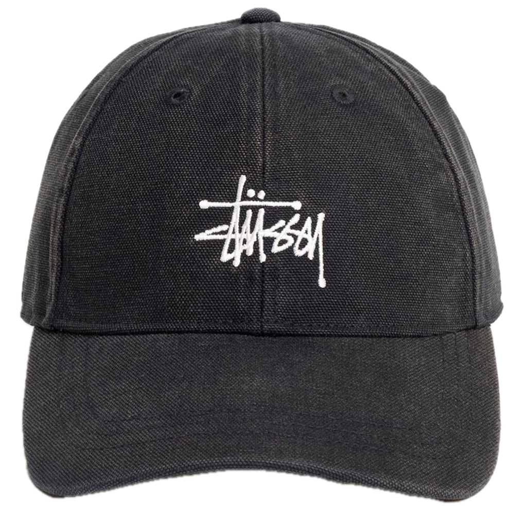 Mũ Stussy Basic Stüssy Cap Washed Canvas 'Black' 1311210