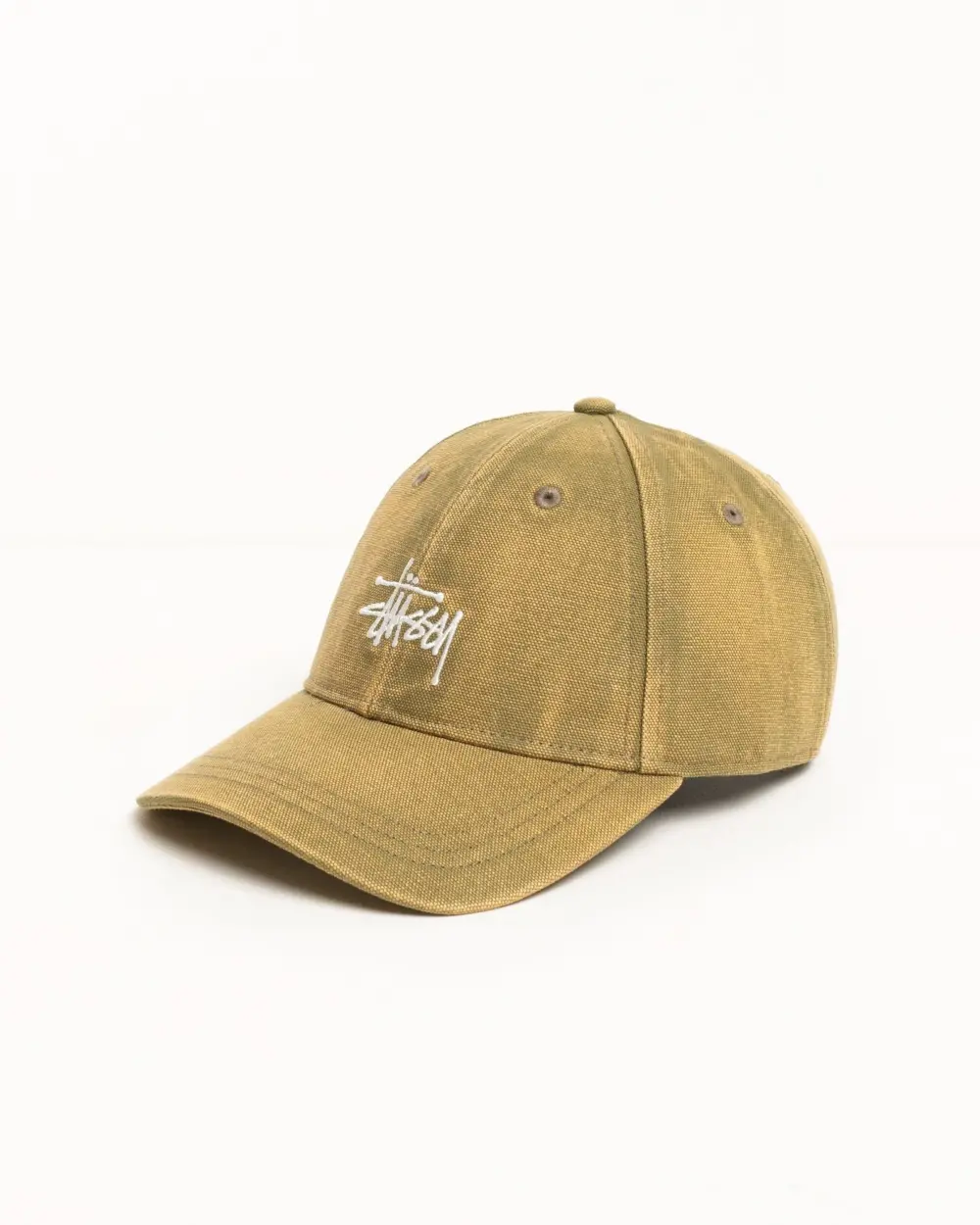 Mũ Stussy Basic Stüssy Cap Washed Canvas 'Green' 1311210 - Ảnh 3