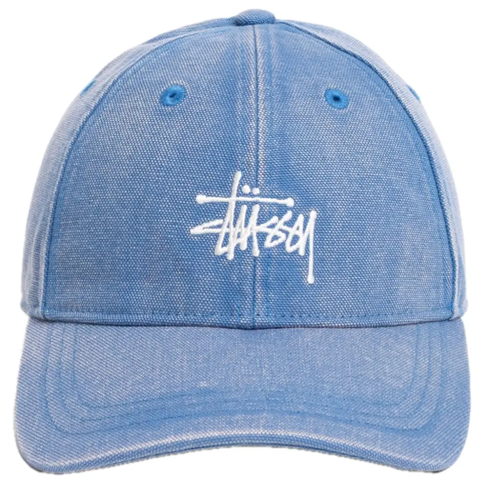 Mũ Stussy Basic Stüssy Cap Washed Canvas 'Blue' 1311210