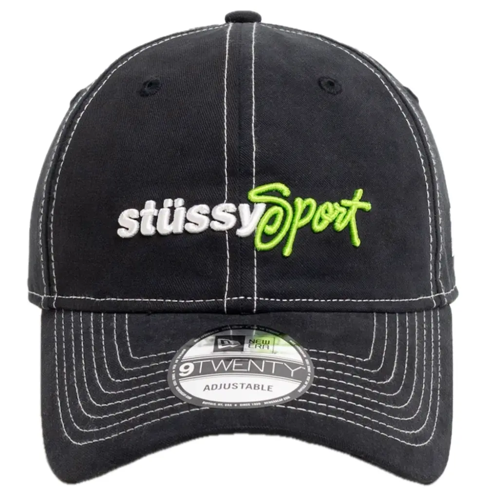 Mũ Stussy New Era 9Twenty Stüssy Sport Strapback 'Black' 1311198