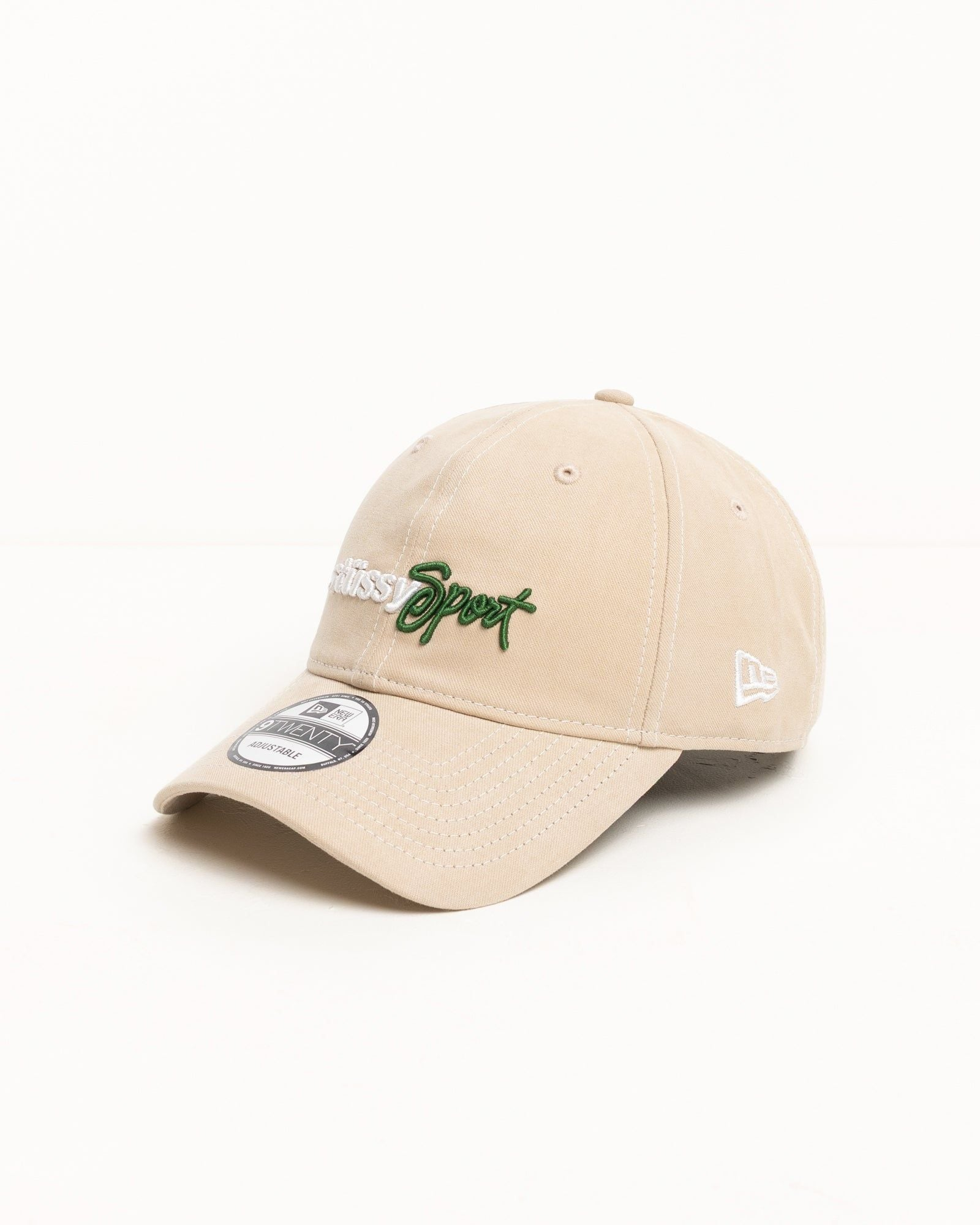 Alternative view of Mũ Stussy New Era 9Twenty Stüssy Sport Strapback 'Khaki' 1311198-Khaki