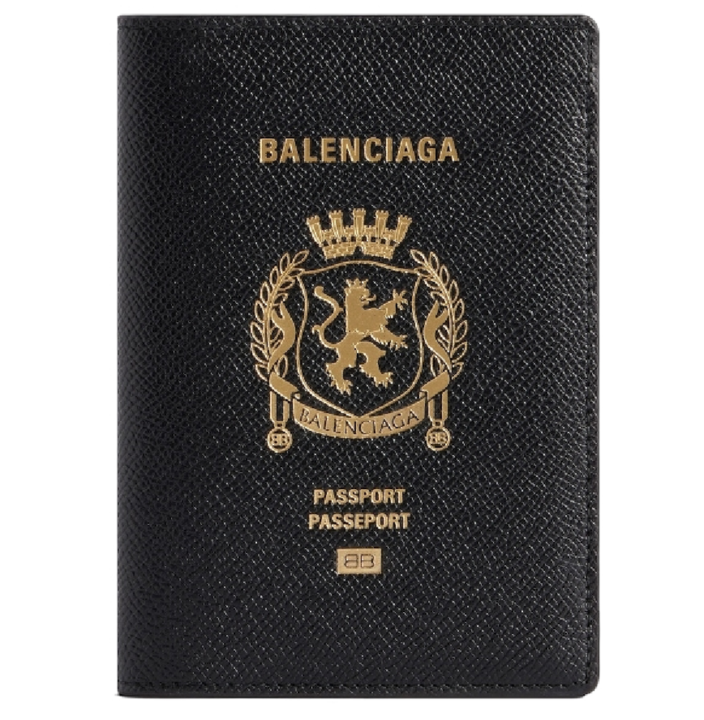 Ví Balenciaga Passport Holder 'Black' 7877422AA3R1000