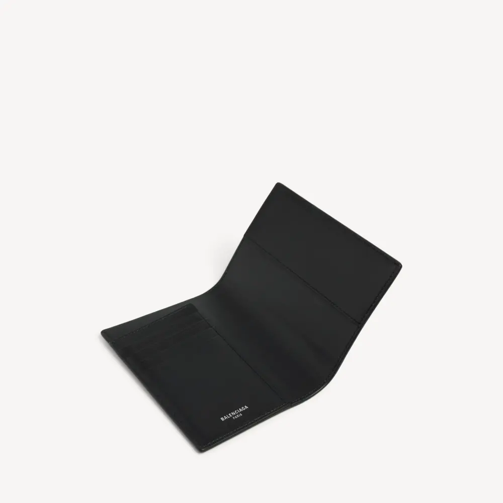 Ví Balenciaga Passport Holder 'Black' 7877422AA3R1000 - Ảnh 4