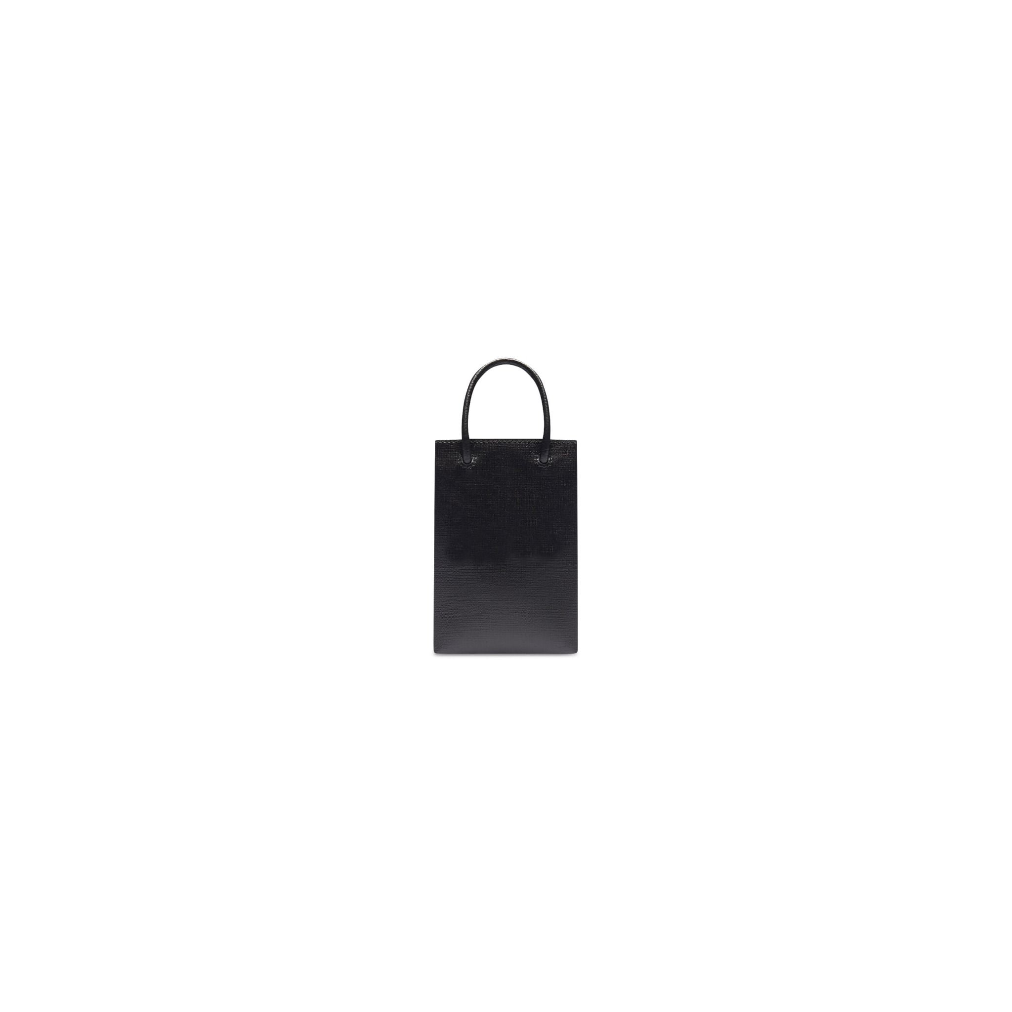 Túi Balenciaga Mini Shopping Bag In 'Black' 5938260AI2N1000 - Ảnh 3