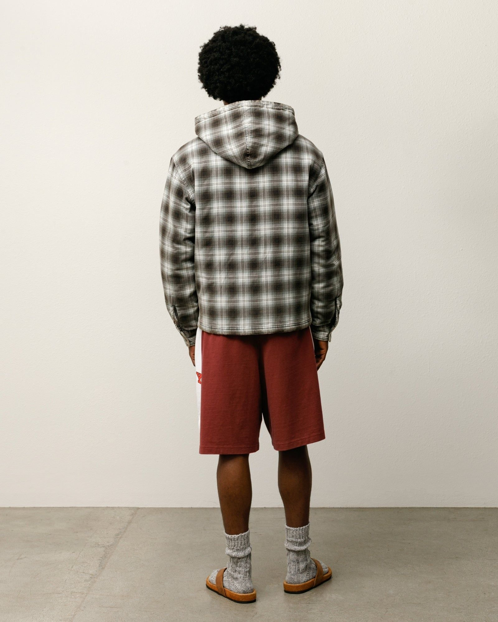 Quần Stussy Stripe Jersey Short 'Burgundy' 112359 - Ảnh 4