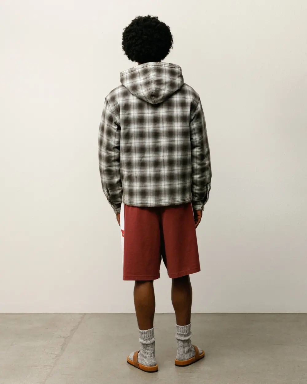 Quần Stussy Stripe Jersey Short 'Burgundy' 112359 - Ảnh 4