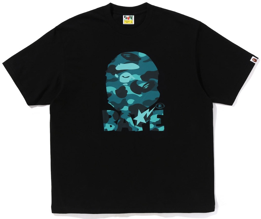 Áo Bape Color Camo Ape Head Relaxed Fit Tee 'Black' 0ZXTEM325101Q