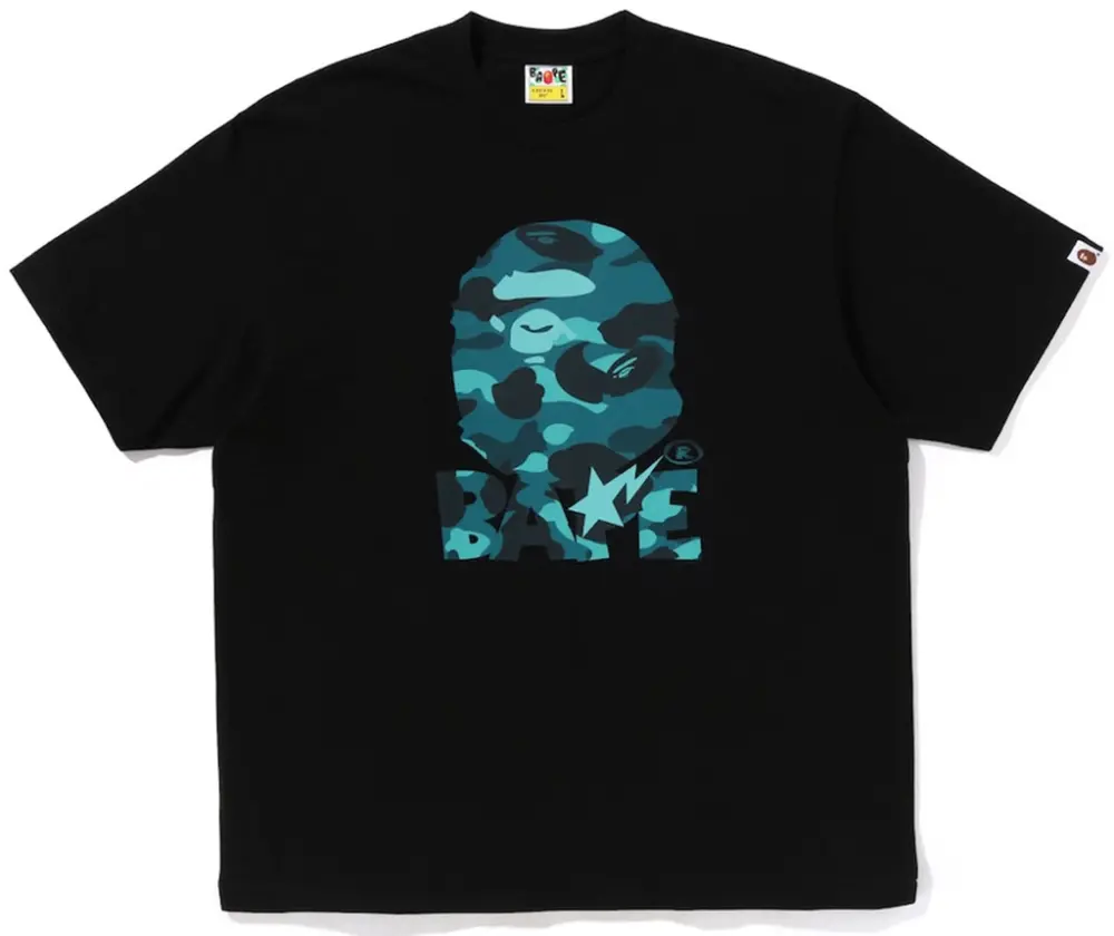 Áo Bape Color Camo Ape Head Relaxed Fit Tee 'Black' 0ZXTEM325101Q