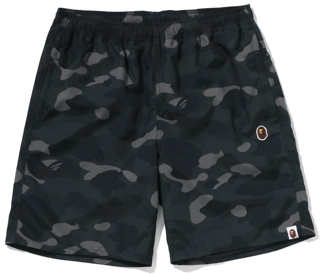 Quần Bape Head One Point Beach Shorts 'Black' 0ZXSPM007531Q