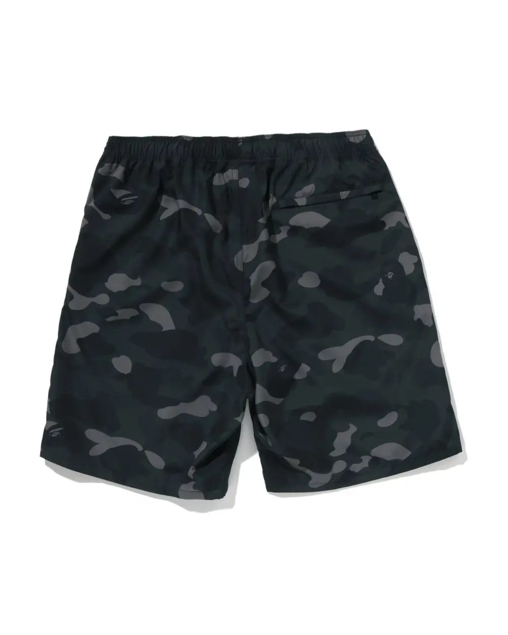 Quần Bape Head One Point Beach Shorts 'Black' 0ZXSPM007531Q - Ảnh 2