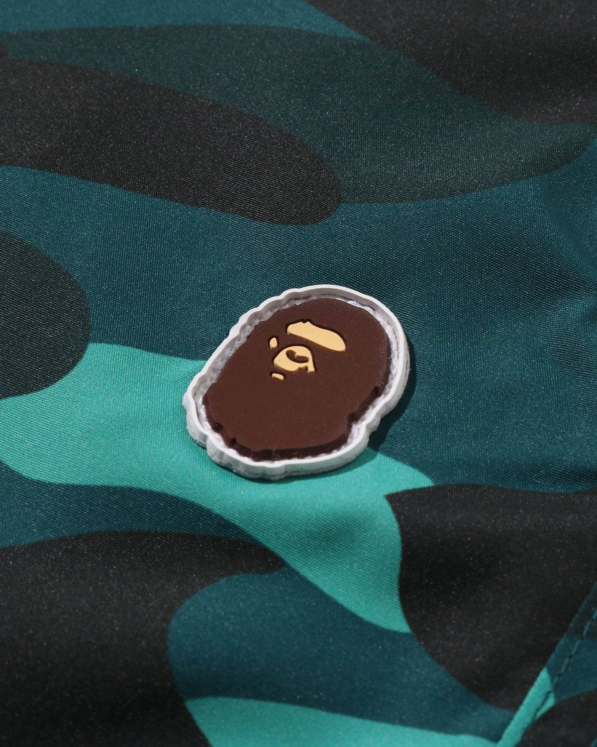 Quần Bape Head One Point Beach Shorts 'Green' 0ZXSPM007531Q - Ảnh 3