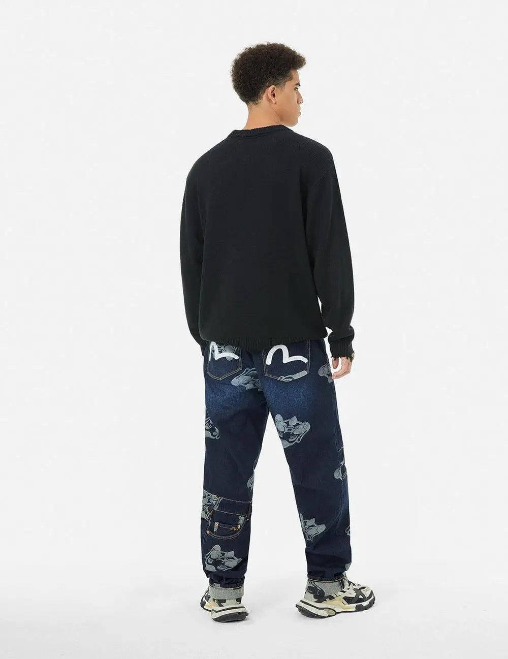 Quần Evisu Seagull Embroidery Jeans 'Indigo' 2EAHTM4JE8012STDN - Ảnh 3